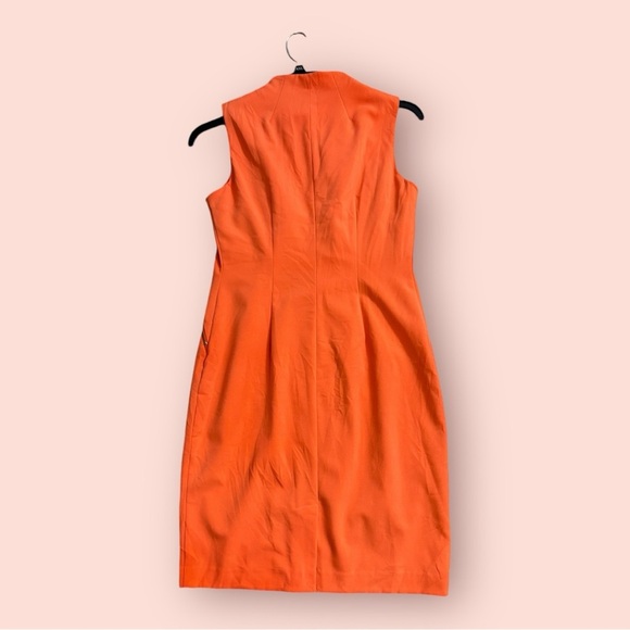 Calvin Klein orange body con dress size 10 - Picture 2 of 3
